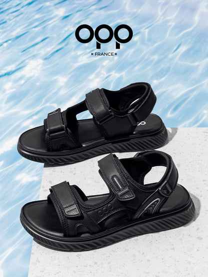 OPP Sandals 2026 Summer New High-Value Hollow Casual Sandals Men's Beach Open Toe Non-Slip Slippers
