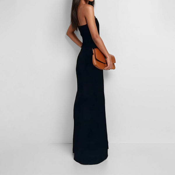Cross-border 2026 Amazon Spring New European and American Fashion Temperament Trend Commuter Solid Color Wide-Leg Jumpsuit - view 2 | Ciaura