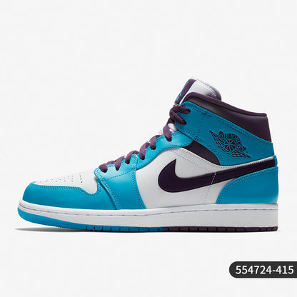 Sapatilhas de basquetebol para homem vintage Jordan autêntico e oficial da Nike, cano médio, modelo 554724-091.