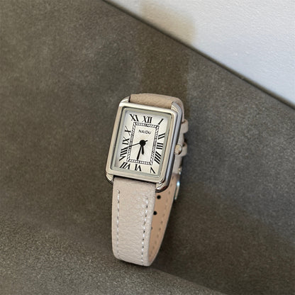 Classic square Roman scale simple ins style junior high and high school students exquisite casual personality quartz manufacturer wholesale