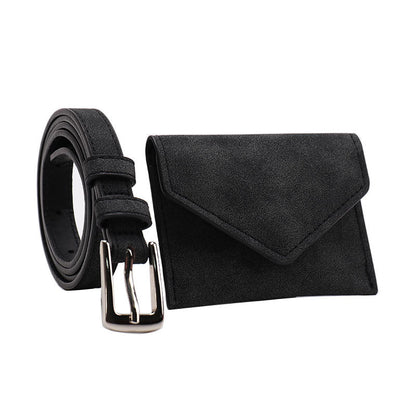 Cross-border women's belt waist bag female high-end Internet celebrity fashion versatile jeans belt women's mini waist bag