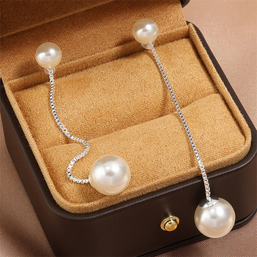 RAKOL cross-border fashion pearl earrings, long Korean temperament Internet celebrity earrings, new trendy women's earrings