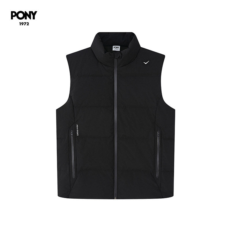 PONY1972 autumn and winter new duck down warm and lightweight wear-resistant down vest 243U2EG50