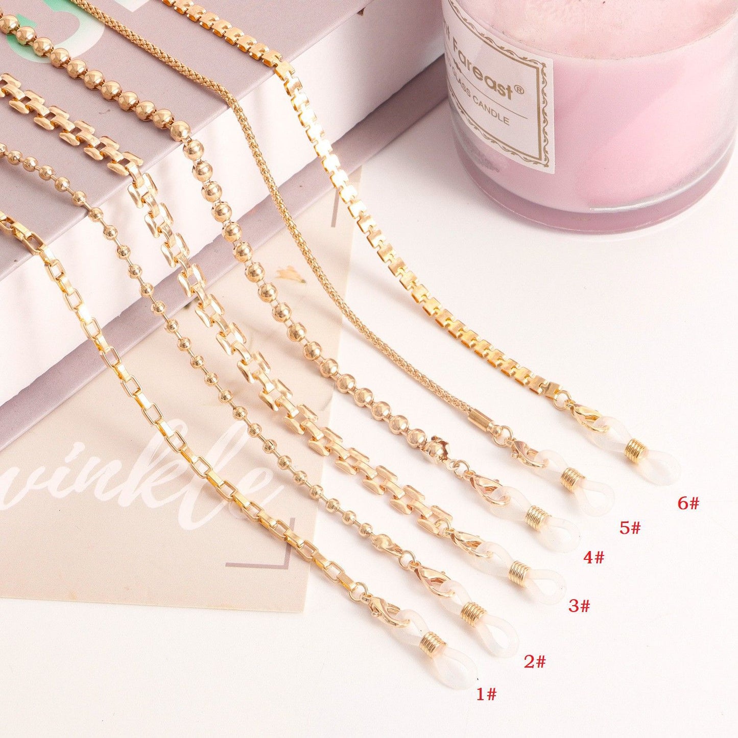 European and American cross-border glasses chain mask chain fashion new simple glasses chain sunglasses chain spot wholesale