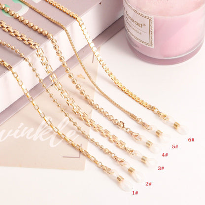 European and American cross-border glasses chain mask chain fashion new simple glasses chain sunglasses chain spot wholesale
