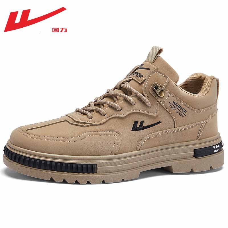 Pullback Versatile 2025 New Cargo Shoes Men's Simple Lace-up Martin Boots Outdoor Commuter Casual Sneakers
