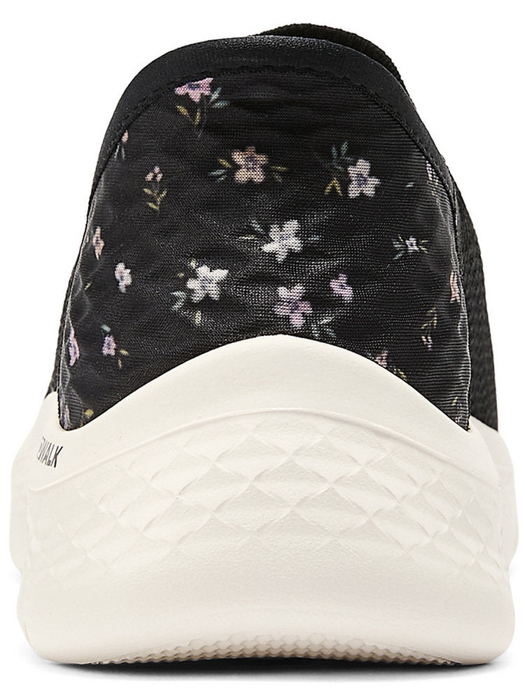 Skechers Women's Shoes Autumn Comfortable, Lightweight, Breathable, Cushioned, One-Foot Pedal, Flash Wearable Walking Shoes 124822-BKPK