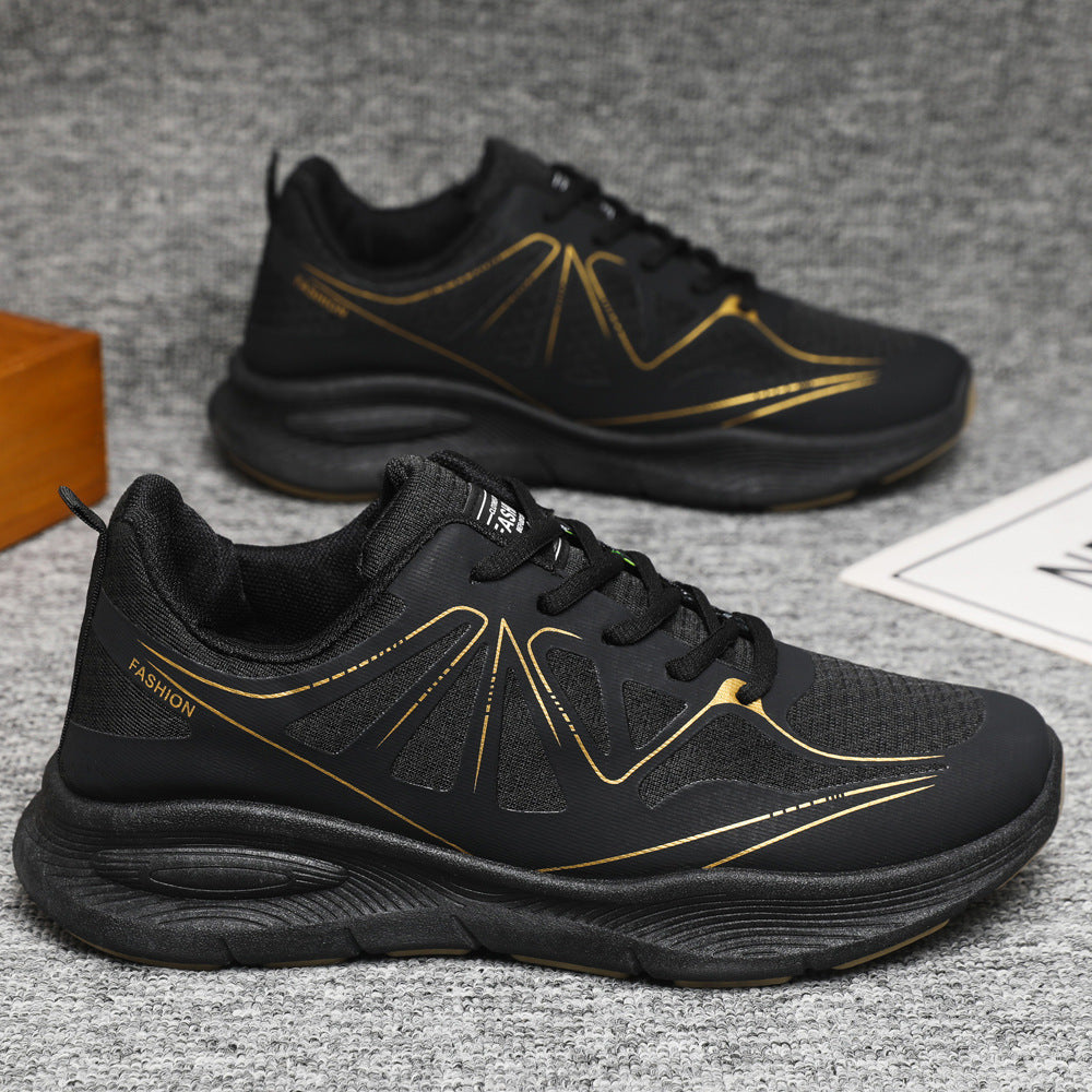 2025 Autumn New Men's Shoes Athleisure Shoes Simple Lightweight Fashion Trend Platform Daddy Shoes Cross-border Wholesale