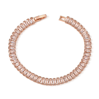 Cross-border supply micro-set zircon full diamond American-style bracelet, hip-hop men's and women's trendy bracelets, Tennis bracelets