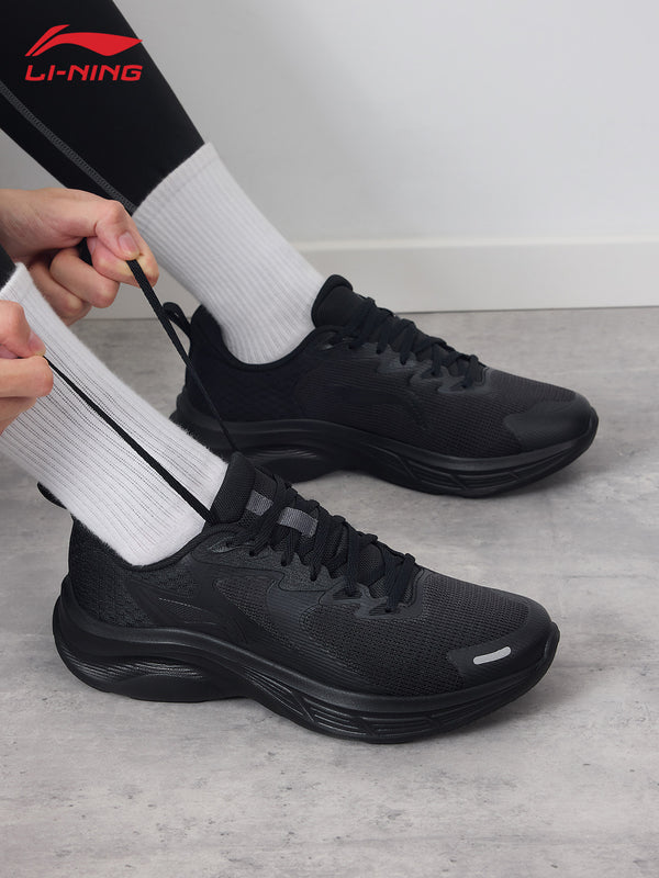 Li-Ning Running Shoes Men's Shoes Qingchi Summer New Comfortable Shock-Absorbing Sports Shoes Men's Lightweight Casual Shoes Running Shoes