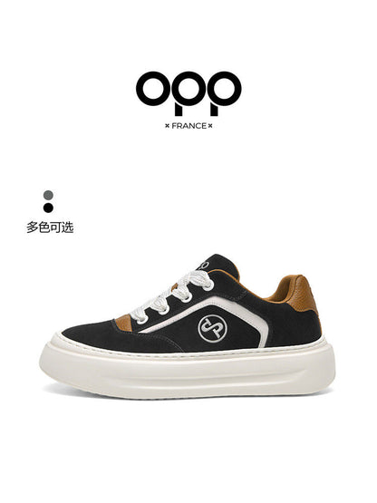 OPP men's shoes spring niche trendy brand design, thick sole heightened, casual, versatile, sports, retro, low-top shoes, men