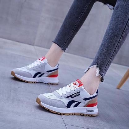 2024 Spring New Shoes Women's Fashion Flat Casual Trend Junior High School Student Mesh Breathable Running Sneakers