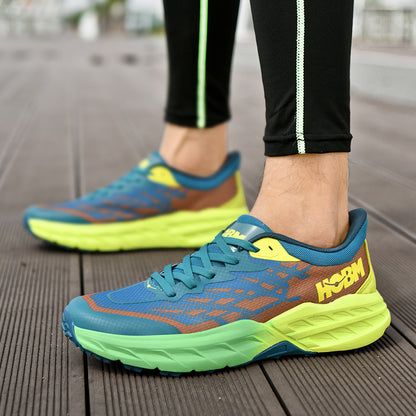 Tênis Masculino Leve 2024 com Amortecimento para Corrida, Malha Respirável Tecido Oco, Estilo Voador, Atacado e Pronta Entrega