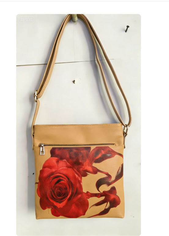 Guangzhou bag women's new 2025 bag European and American fashion simple soft leather tote bag shoulder crossbody bag