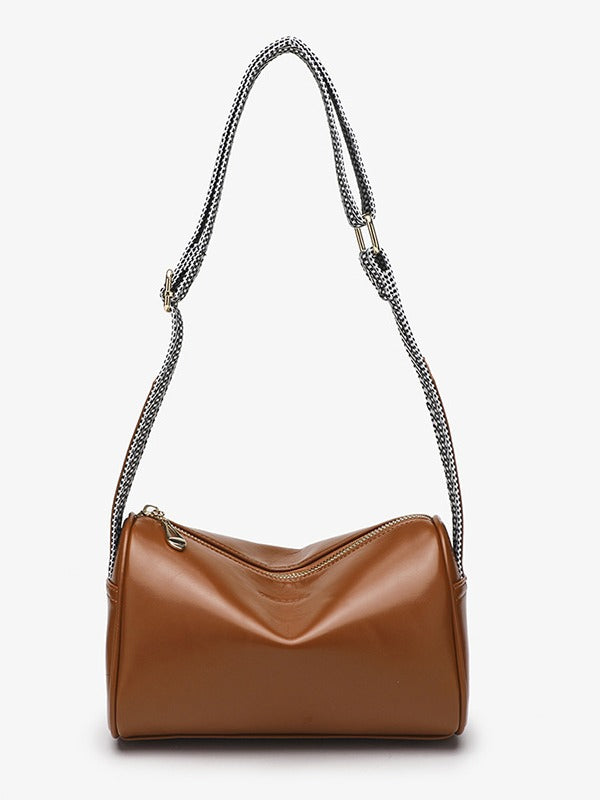Cross-border bag women's Korean version of fashion mobile phone bag foreign style small bag soft leather shoulder bag women's versatile mini cylinder | Ciaura