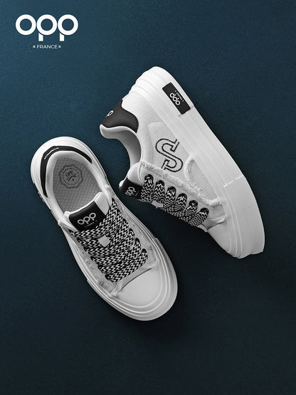 OPP Men's Shoes Spring 2026 New Niche Original Light Luxury Versatile Casual Sports Men's Thick-soled Small Whiteboard Shoes