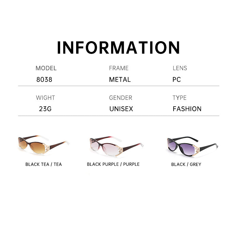 Metal hollow sunglasses, 2025 new women's premium sunglasses, unique hot girl disco fashion sunglasses