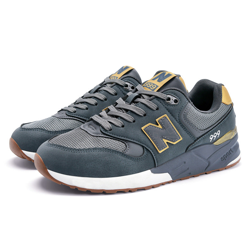 Primavera e outono New Balance Cool Run Classic Height Aumentando Ténis 999 Series Casual Versatile Couple Daddy Shoes Ténis