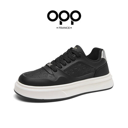 OPPOPP Men's Shoes 2026 New Spring White Shoes Soft Sole Versatile Sports Popular Light Luxury Men's Casual Shoes