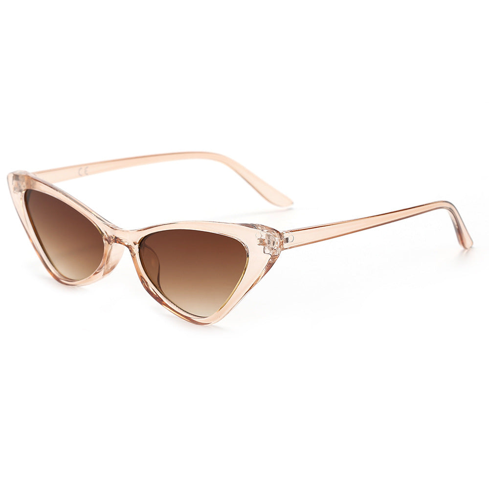 Vintage cat-eye sunglasses, European and American unique triangle small frame sunglasses, cross-border GM sunglasses for women, high-end style