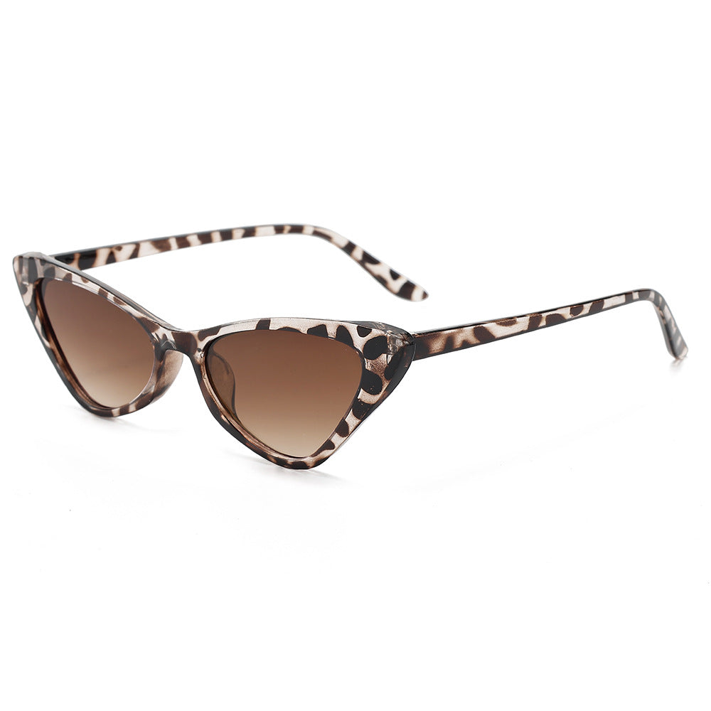 Vintage cat-eye sunglasses, European and American unique triangle small frame sunglasses, cross-border GM sunglasses for women, high-end style