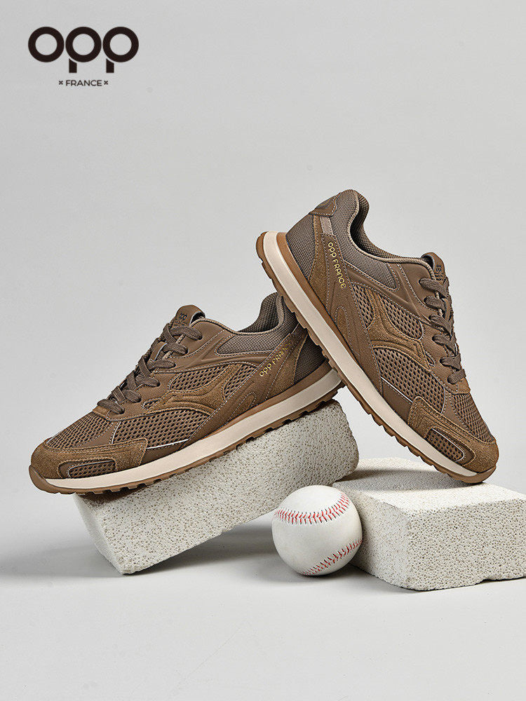 OPP men's shoes spring 2026 new breathable mesh outdoor casual versatile trendy brand retro Forrest Gump sneakers for men