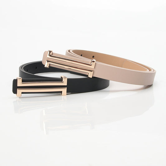 Cinto de senhora moderno, versátil, simples, estilo coreano, com detalhes decorativos. Ideal para usar com vestidos e casacos. Venda por grosso.