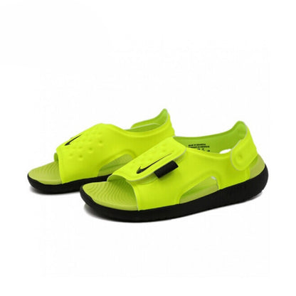 Sandálias de praia Nike Sunray com velcro para exterior, modelo AJ9077-601-700