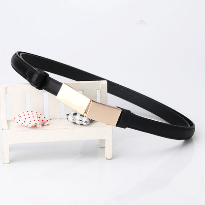 Adjustable belt fashion decorative coat dress fashionable dark leather small belt women's sweater belt in stock