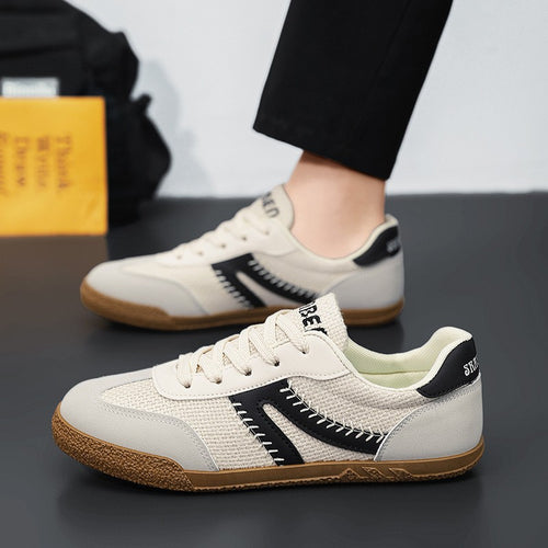 Cross-border shoes, men's shoes, summer breathable moral training shoes, men's and women's versatile casual shoes, vintage white shoes, sneakers