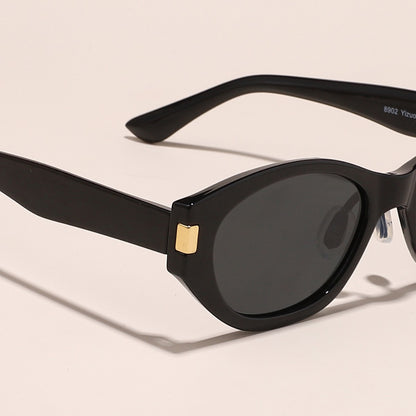 Fashionable cat-eye TR sunglasses for women, premium UV-blocking sunglasses for men, blue film stylish sunglasses for men