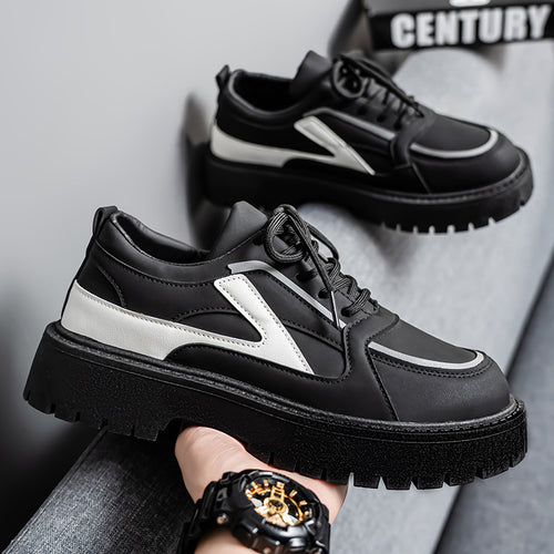 2026 Summer New Thick-Soled Height-Increasing Casual Men's Shoes, Everyday Versatile Big Head Shoes, Men's Trendy Versatile Daily Style