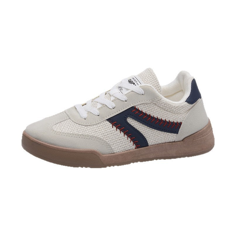Cross-border shoes, men's shoes, summer breathable moral training shoes, men's and women's versatile casual shoes, vintage white shoes, sneakers