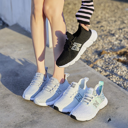 Tênis de Corrida Leve e Confortável New Balance Cool Running Unissex para Casal, Sola Macia Personalizada, Primavera/Outono, Esportivo e Respirável