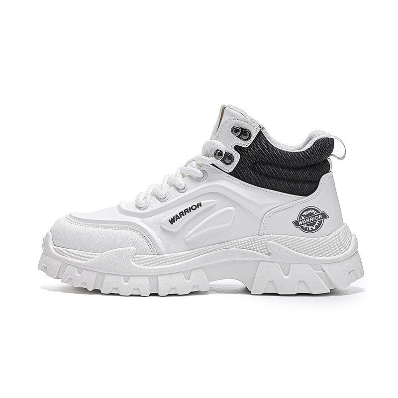 Pull-back high-top platform shoes, workwear, sports leisure, high-end rhubarb boots, outdoor tourism, British style autumn men's shoes