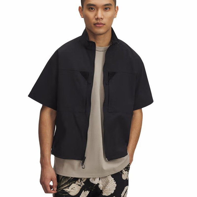 Under Armour UA Spring & Summer Unstoppable Men's Casual Sports Zipper Short Sleeve Cardigan 6000798-002