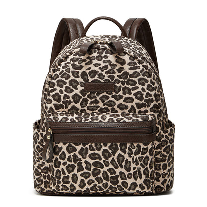 Mochila de senhora Crossborder, modelo 2024, estampado moderno em bombazine, multifuncional e casual.