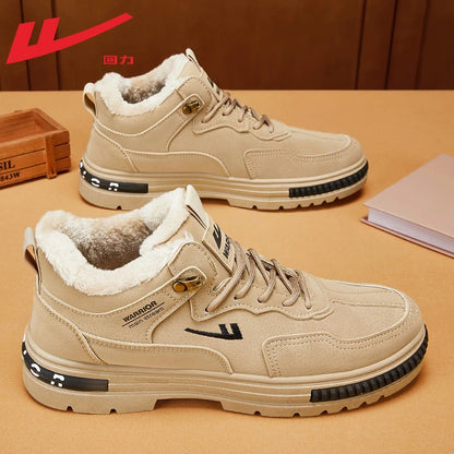 Pullback Versatile 2025 New Cargo Shoes Men's Simple Lace-up Martin Boots Outdoor Commuter Casual Sneakers