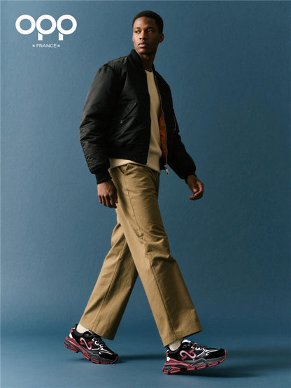 OPP men's shoes spring black warrior fried street ruffian handsome retro trend platform dad shoes outdoor casual sneakers men