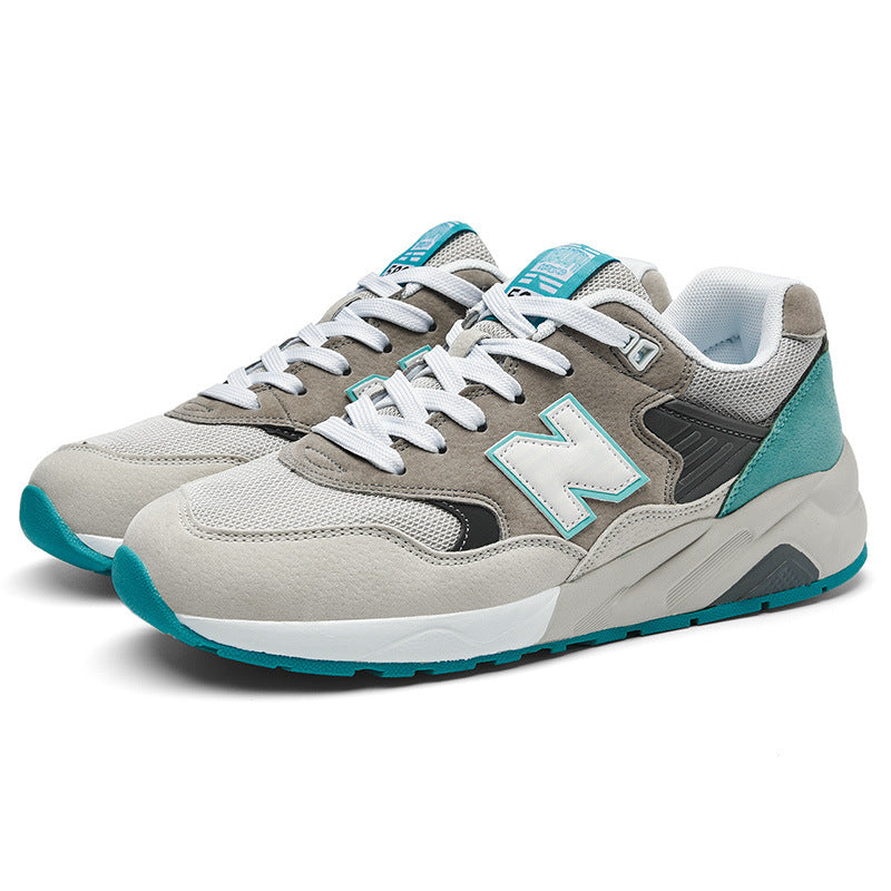 Primavera e outono New Balance Cool Run NB580 Tênis Masculino Explosivo Casual Respirável Casal Casual Running Shoes Mulheres Atacado