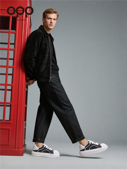 OPP men's shoes spring 2026 new men's platform height increase retro trend sports leisure versatile ruffian handsome board shoes