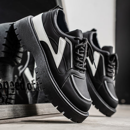 2026 Summer New Thick-Soled Height-Increasing Casual Men's Shoes, Everyday Versatile Big Head Shoes, Men's Trendy Versatile Daily Style