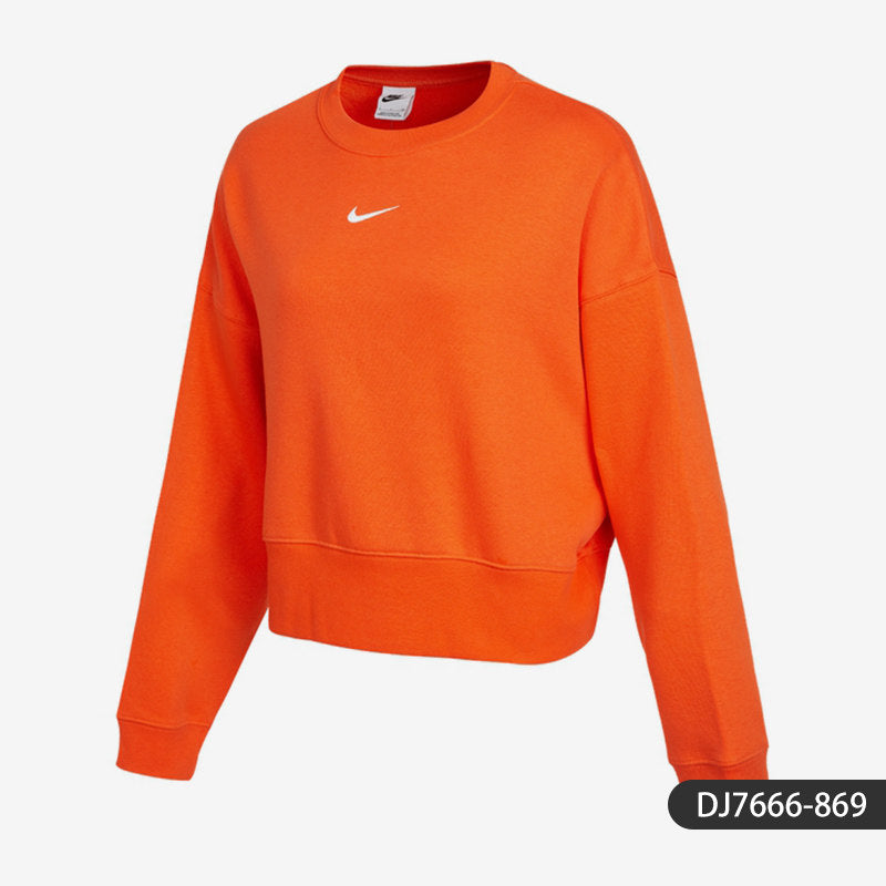 Nike/Nike official authentic women's plus velvet loose round neck sports pullover sweater CK0169-010
