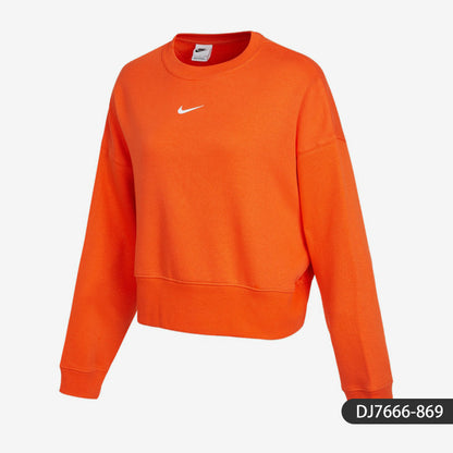 Nike/Nike official authentic women's plus velvet loose round neck sports pullover sweater CK0169-010