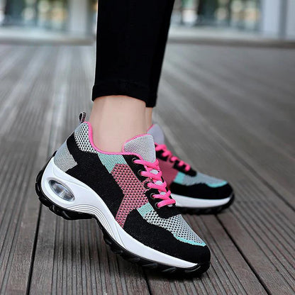 2025 spring women's shoes, nurse shoes, Korean platform air cushioning running shoes, square dance, a drop-shipping fashion casual shoe