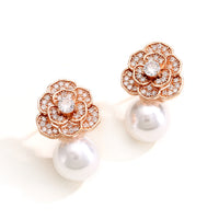 White plated rose gold