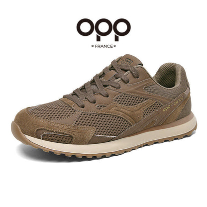 OPP men's shoes spring 2026 new breathable mesh outdoor casual versatile trendy brand retro Forrest Gump sneakers for men