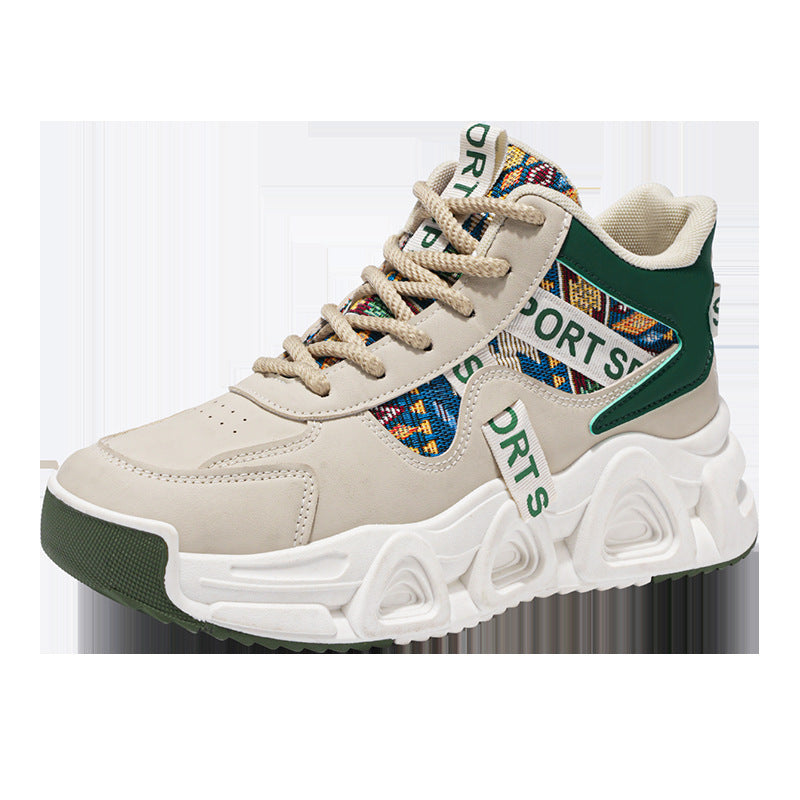 2026 Men's Spring Trend Student Thick-Soled Workwear Martin Boots Niche Original Sports Shoes High-Top Dad Trendy Shoes