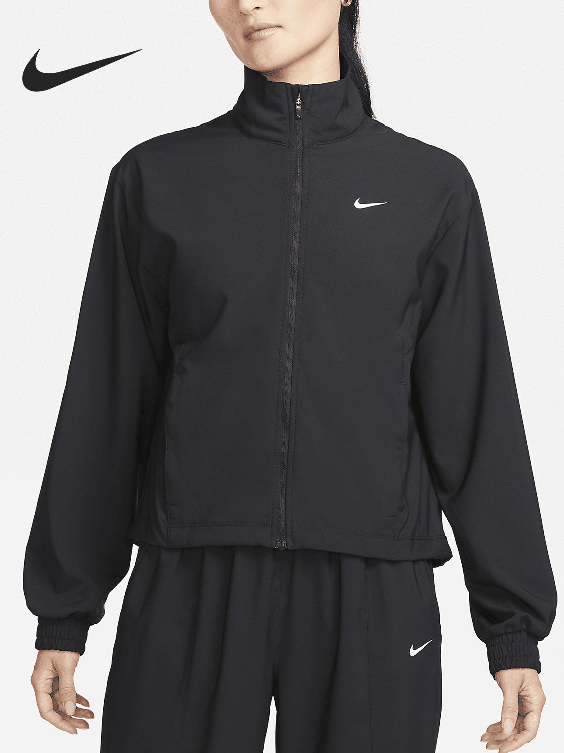 Nike Nike Official Authentic Spring New Breathable Stand-Neck Women's Track Jacket FB5016-010