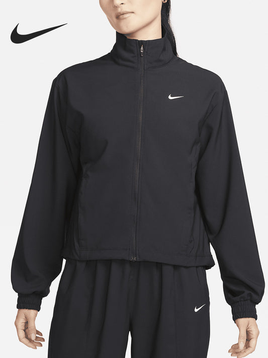 Nike Nike Official Authentic Spring New Breathable Stand-Neck Women's Track Jacket FB5016-010